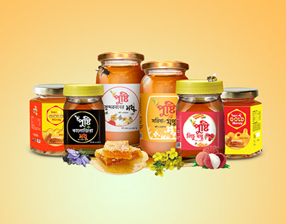 Honey Packaging & Mockup Design
