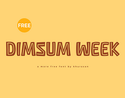 Dinsum Week Font free for commercial use