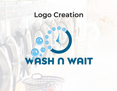 Wash n Wait Logo Design