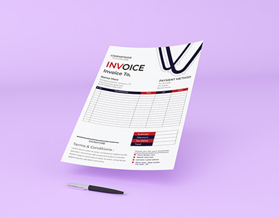 vector invoice design template