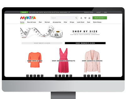 Myntra's Shop By Size Store