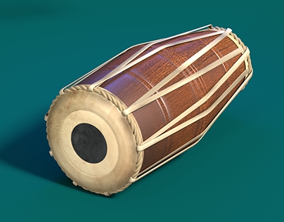 3D Musical Instrument 'Mrudang '