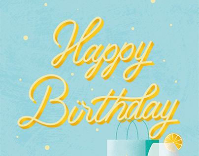 Lettering: Birthday Card Design