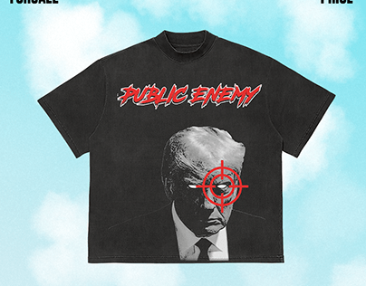Streetwear T-Shirt Design : Public Enemy