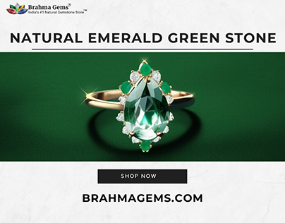 Captivate with Emerald Green Stone