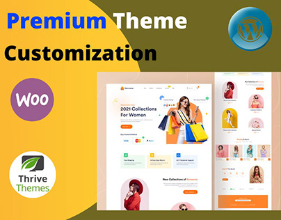 You will get a customized premium theme using Elementor