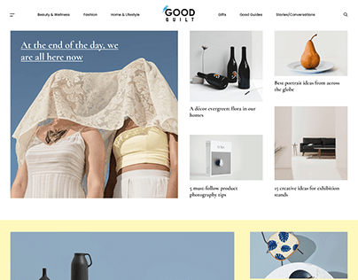 Landing Page Design for Fashion Website