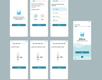 Inicio de App ¨Recordatorio para beber agua¨