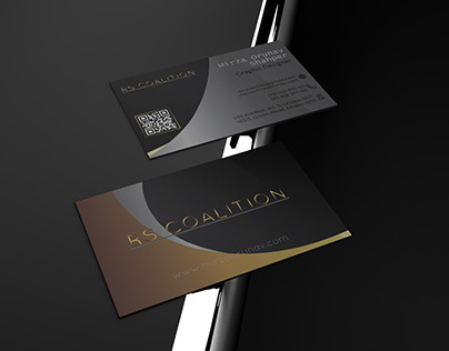 Business Card Black, Gold and Silver