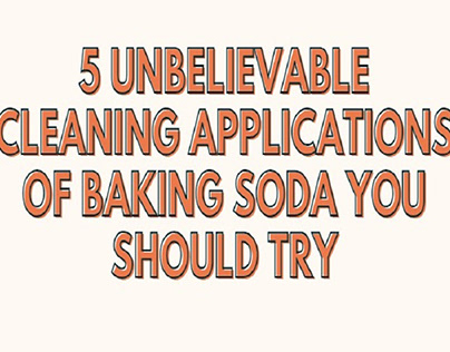 5 Unbelievable Cleaning Applications of Baking Soda