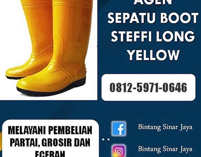 Jual Sepatu Boot Kuning Bojonegoro