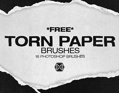 [FREE] Torn Paper Brushes