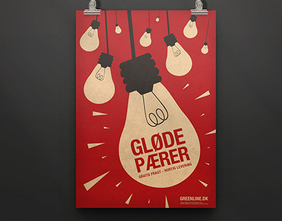 Filament light bulb poster ad