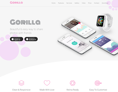 Gorilla | App Landing Page