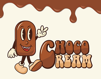 Mascot logo for ice cream