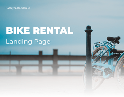 Rental point - Bicycle rental landing page