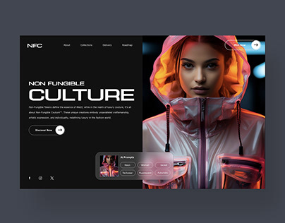 Non Fungible Culture Website Ui Landing Page Design