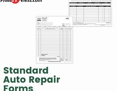 Get Organized with Custom Auto Service Invoices