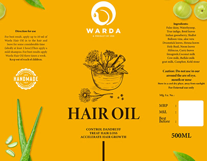 Warda - Hair Oil (Social Media Posters)