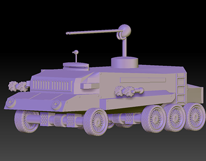 Concept of army vehicle