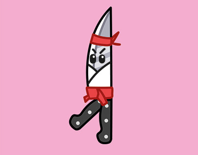 Ilustraciones retórica de cuchillos