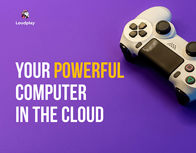 Powerful computer in the cloud. Landing Page