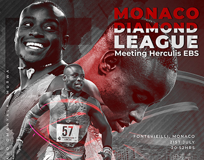 Monaco Diamond League poster for Ferdinand Omanyala
