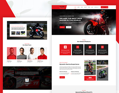 Biker Website Design