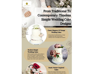 Timeless Simple Wedding Cake Designs