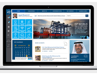 Dubai World Intranet UX/UI