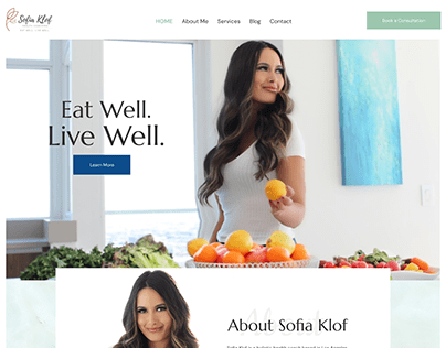 Website Design for Sofia Klof Health Coaching