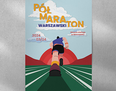 Poster Design "The Warsaw Half Marathon"