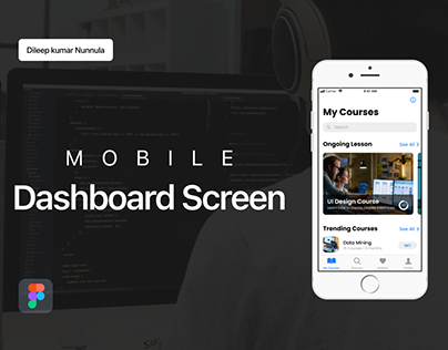 Online Courses Dashboard Screen Design
