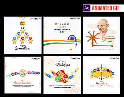 Animated occasional post for Indian Digital Agency