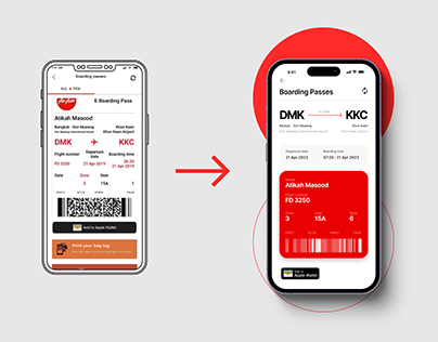 Air Asia Boarding Pass Redesign