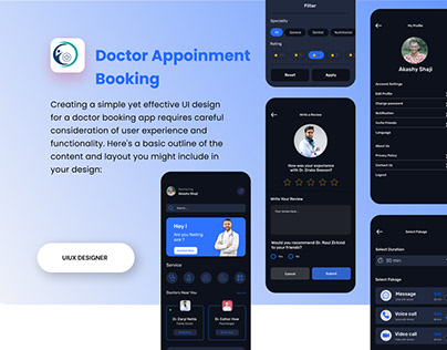 Doctor Appoinment Booking App Ui design