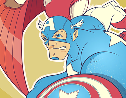 Captain America & Falcon