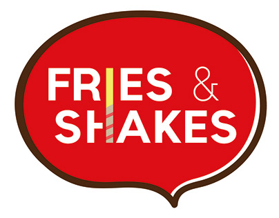 Fries & Shakes: Logo para local (Urdesa)