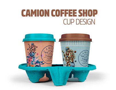 Camion Coffee Shop Cup Design