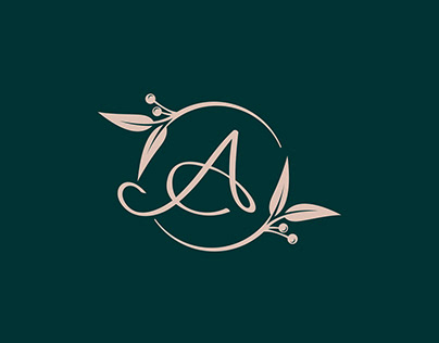 initial A leaf logo