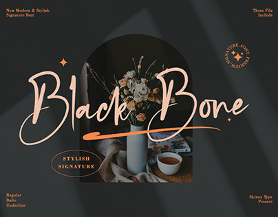Black Bone - Elegant Signature Font