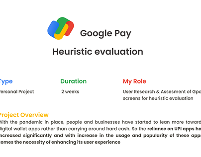 Google Pay - Usability Audit
