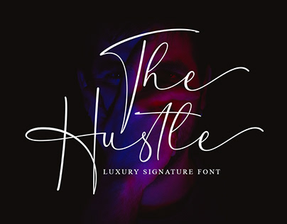 The Hustle - Luxury Signature Font
