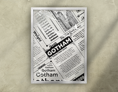 Typographic Poster ( Gotham Font )