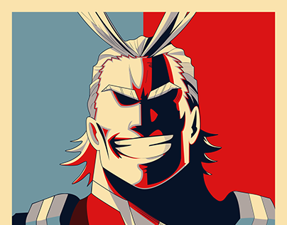 I Am Here - All Might Poster