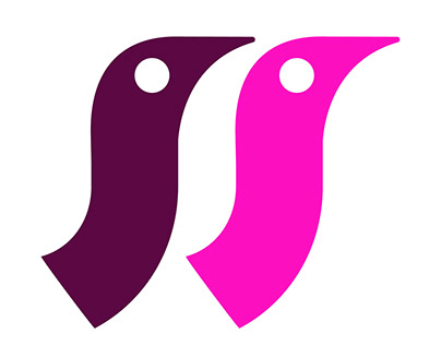 Logo for dating site. Lovebirds.