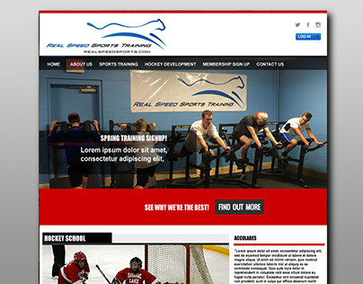 Real Speed Sports Training website