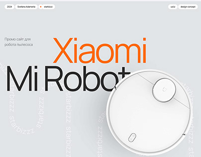Xiaomi Mi Robot|Promo site, design concept