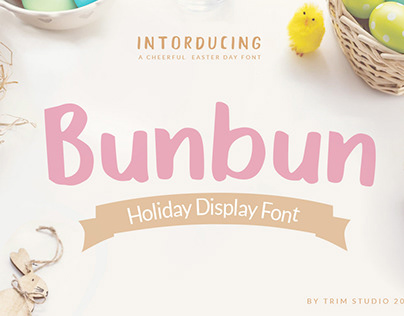 Free Bunbun Holiday Display Font