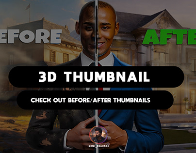 YouTube Thumbnails | 3D Thumbnails | GFX Nomi